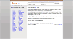 Desktop Screenshot of nurse-practitioner.jobs.net