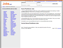 Tablet Screenshot of nurse-practitioner.jobs.net
