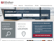 Tablet Screenshot of officeteam.jobs.net