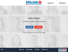 Tablet Screenshot of jobs.com.lb