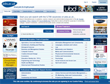Tablet Screenshot of jobs.ac.uk